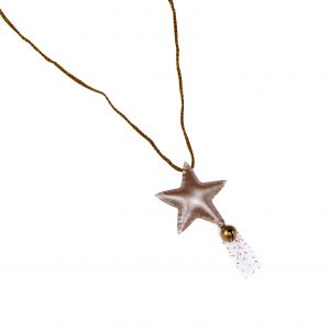 Numero 74 Iridescent Star Necklace Gold