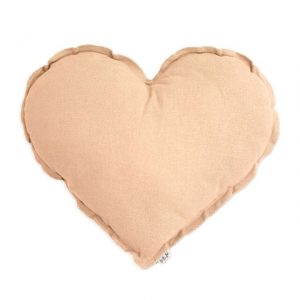 Numero 74 Heart Cushion Pale Peach Medium 42cm