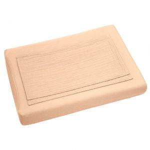 Numero 74 Changing Pad Fitted Cover Square Pale Peach