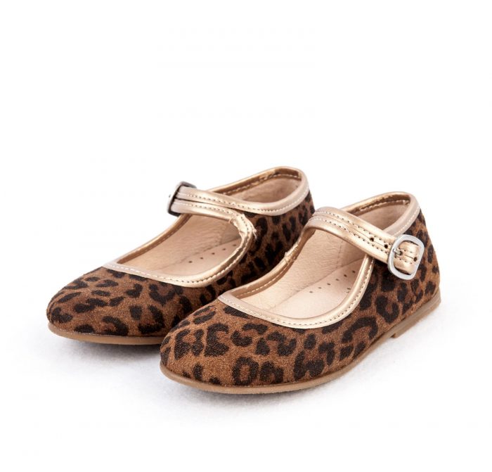 Tocoto Vintage AW18 Mary Jane Animal Print Shoe Brown - Leo & Bella