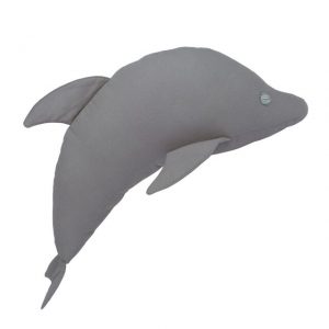 Numero 74 Willy Dolphin Cushion Stone Grey