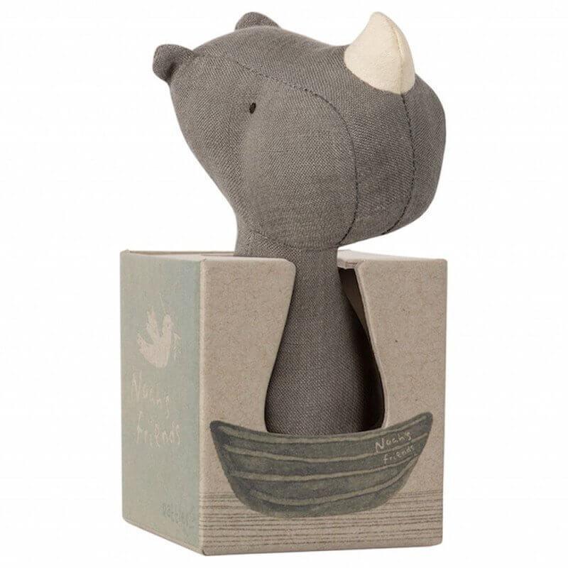 Maileg Rattle Rhino - Image 3