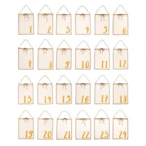 Numero 74 Advent Calendar Gift Bag Natural