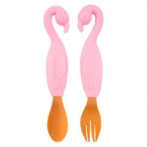 Sunnylife Flamingo Spoon And Fork Set