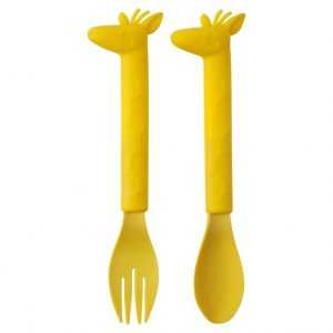 Sunnylife Giraffe Spoon And Fork Set