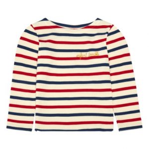 Maison Labiche Sailor Long Sleeve T-Shirt Enfant Terrible Tricolour Flag Stripe Red / Blue