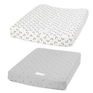 Liewood Coco Changing Mat Cover Panda Creme De La Creme / Classic Dot Dumbo 2PK