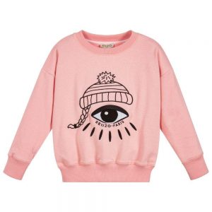 Kenzo Kids AW18 Cosmic Eye Sweatshirt Light Pink