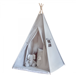 Catty Wampus Kids Teepee Tent Wild Dove Grey