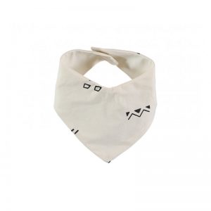 nobodinoz Lucky Bandana Bib Black Secrets Natural