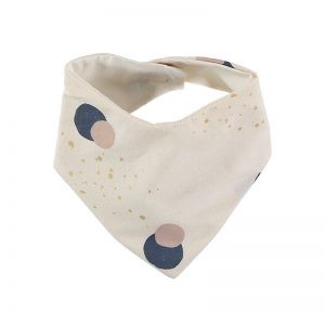 nobodinoz Lucky Bandana Bib Night Blue Eclipse Natural