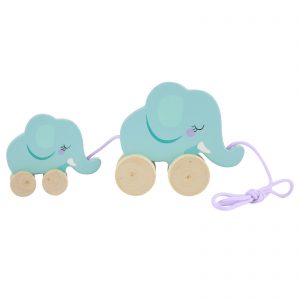 Sunnylife Push And Pull Toy Elephant Family