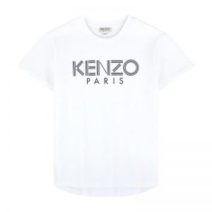 Kenzo Kids AW18 Logo Print T-Shirt White