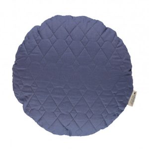 nobodinoz Sitges Round Cushion Aegean Blue