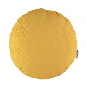 nobodinoz Sitges Round Cushion Farniente Yellow