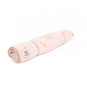 nobodinoz Nomad Changing Pad Gold Stella Dream Pink