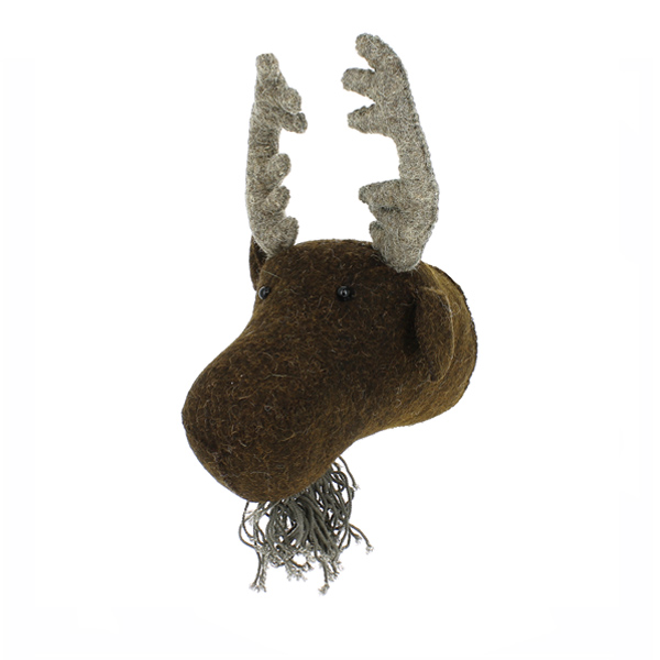 Fiona Walker Felt Animal Head Mini Moose - Image 3