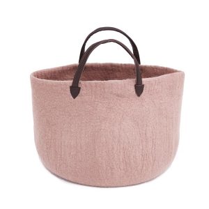 Muskhane Plain Shopping Bag Basket Quartz Pink