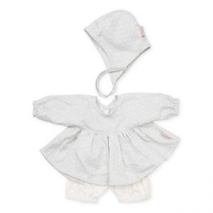 Cam Cam Dolls Clothing Set & Bonnet Grey Waves