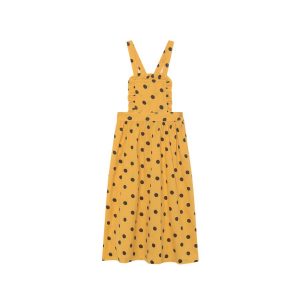 The Animal Observatory SS19 Kids Cow Dress Yellow Polka Dots