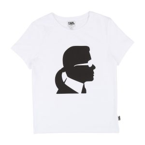 Karl Lagerfeld Kids AW18 Karl Skool Team Short Sleeve T-Shirt White
