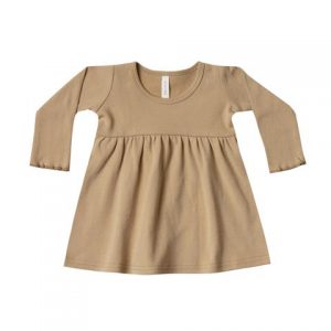 Quincy Mae Long Sleeve Baby Dress Honey