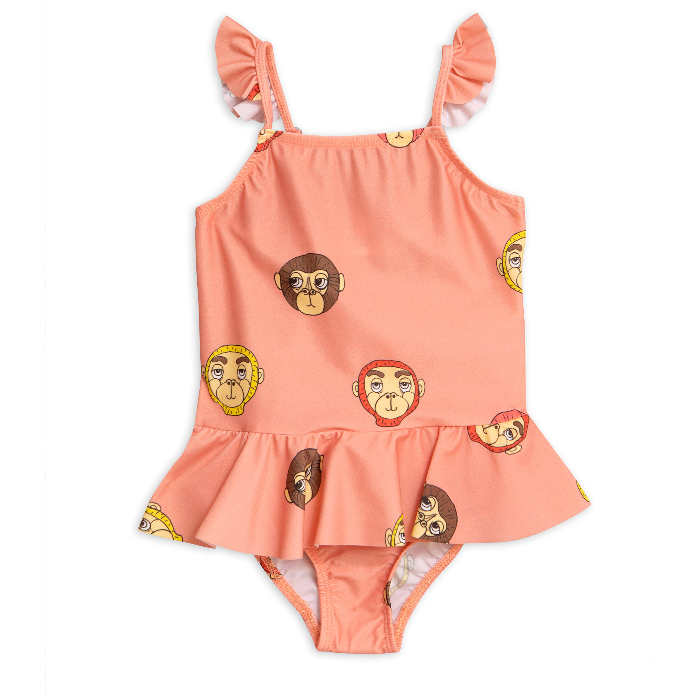 Mini Rodini SS19 Monkey Skirt Swimsuit Pink - Leo & Bella