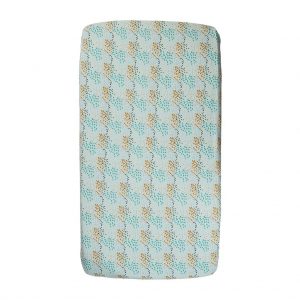 Sage x Clare Cot Fitted Sheets Mecca Confetti Mint