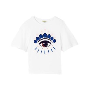 Kenzo Kids SS19 Wax Pink Eye T-Shirt White