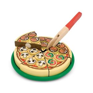 Melissa & Doug Pizza Party Wooden Cutting Food