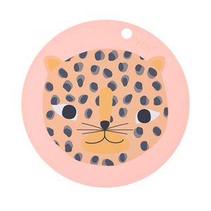OYOY Placemat Snow Leopard Coral