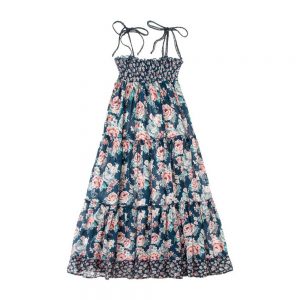 Tocoto Vintage SS19 Long Dress Flowers