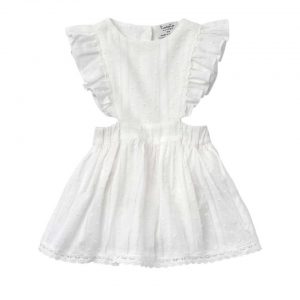 Tocoto Vintage SS19 Plumeti Baby Body Lace Dress White