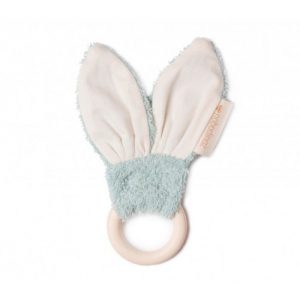 nobodinoz Bunny Teether Ring Green