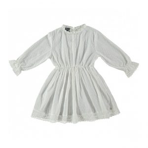 Tocoto Vintage SS19 Plumeti Lace Dress White