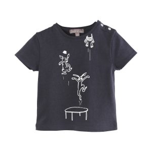 emile et ida SS19 Baby T-Shirt Black