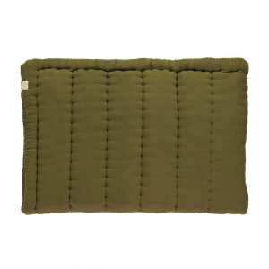 camomile london Hand Quilted Blanket Moss Cot