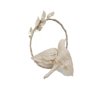 Boramiri Wall Hanging Bird And Leaf Gold