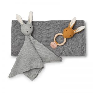 Liewood Petra Baby Knit Package Gift Set Grey Melange