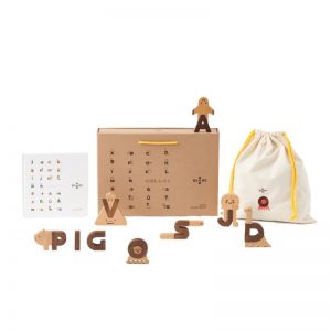 Oioiooi Wooden Alphabet Play Blocks