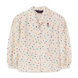 The Animal Observatory AW19 Kids Gadfly Shirt Dots White