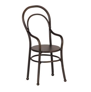 Maileg Chair with Armrest Mini Black