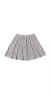 Rylee + Cru AW19 Mini Skirt Striped Ivory / Black