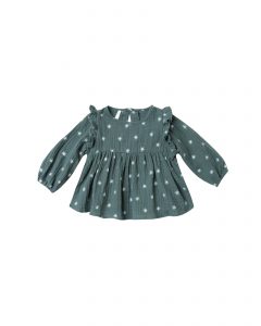 Rylee + Cru AW19 Blouse Piper Northern Star Spruce Green
