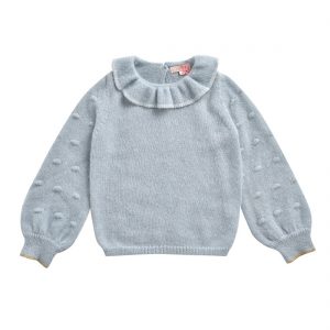 Louise Misha AW19 Pullover Knit Sweater Luna Light Blue