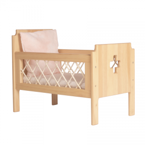 Such Great Heights The Florence Dolls Cot + Bedding Peach
