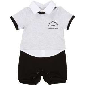 Karl Lagerfeld Kids SS19 Baby Short Sleeve All in One Romper