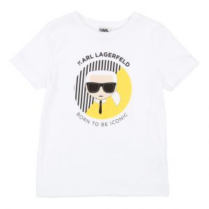 Karl Lagerfeld Kids SS19 Tshirt Iconic Print White