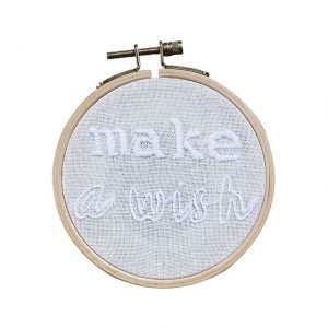 Numero 74 Made By You - Embroidery Hoop Kit Make A Wish