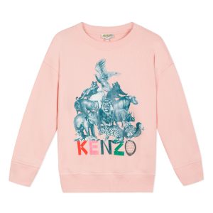 Kenzo Kids AW19 Sweatshirt Crazy Jungle Pink